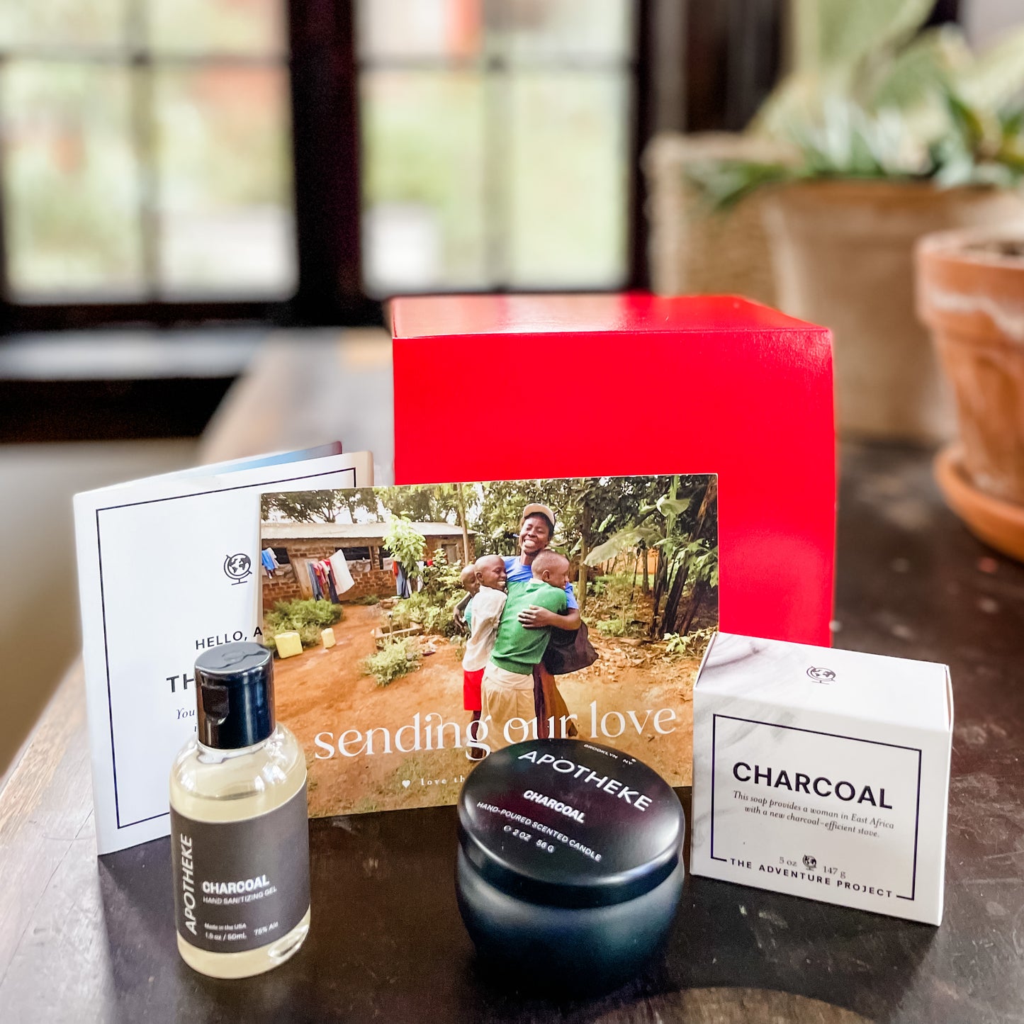 Gift Set: Candle + Soap + FREE Hand Sanitizer